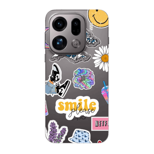 Oppo Find X9 Pro Smile Moon Transparent Silicone TPU Θήκη